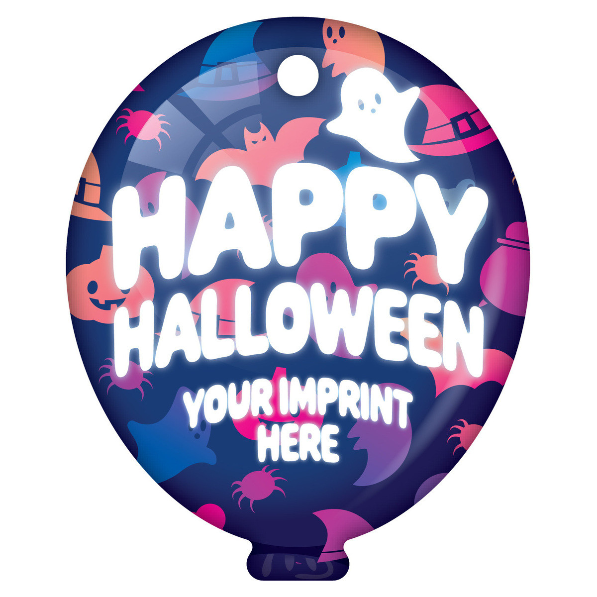 Custom Balloon Brag Tags - Happy Halloween