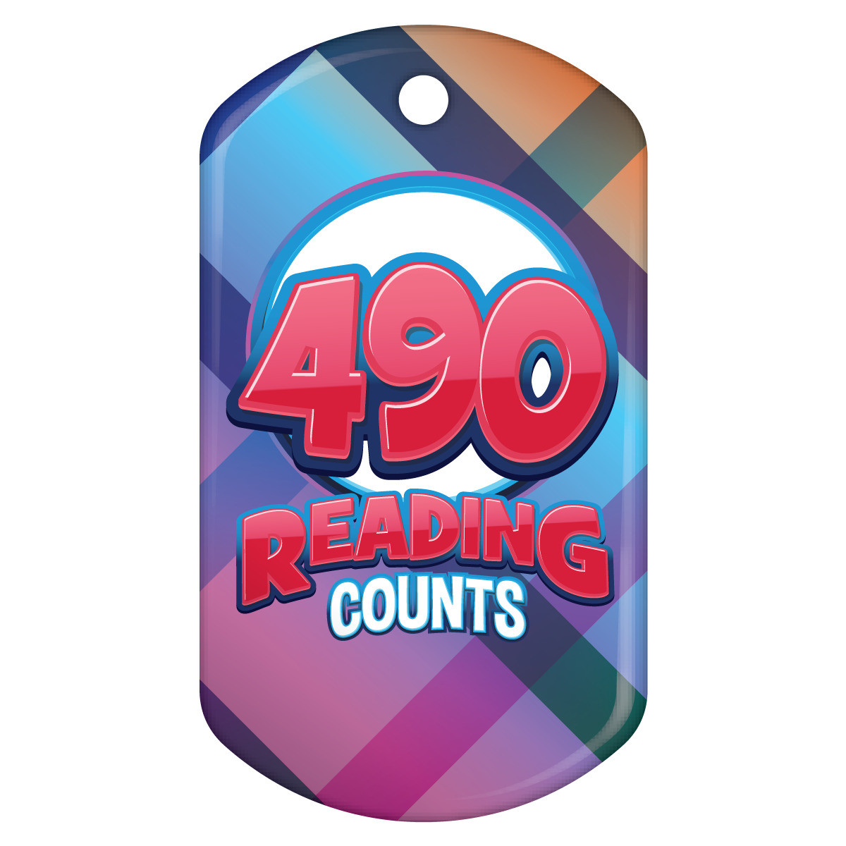 Dog Brag Tag - Reading Counts 490 Points