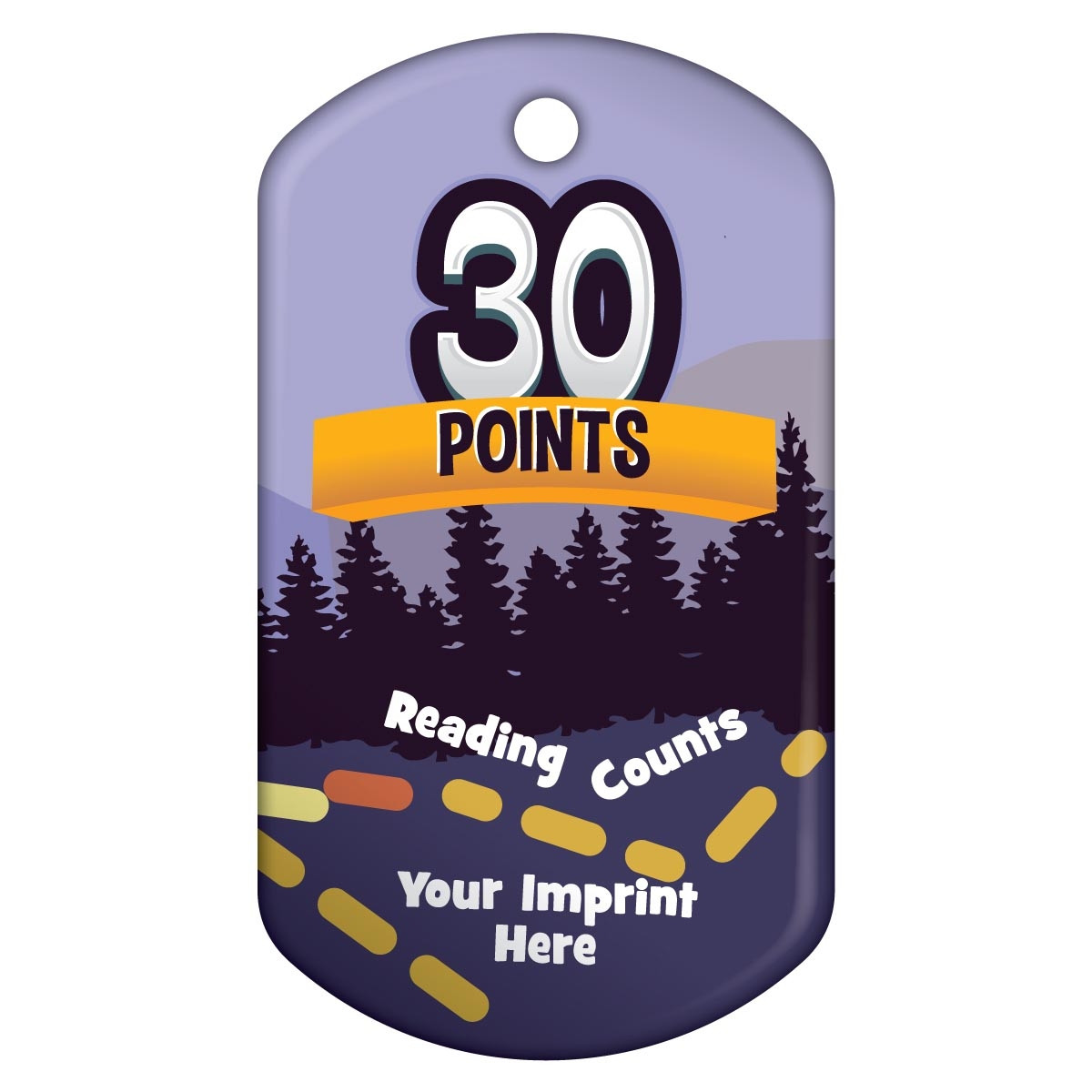 Custom Dog Brag Tags - Reading Counts (30 Points) 