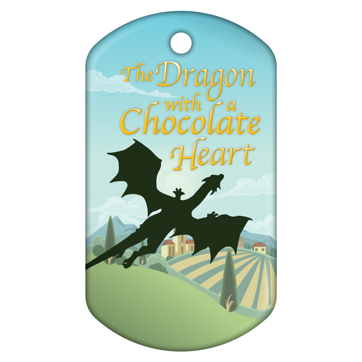 Dog Brag Tags - The Dragon with a Chocolate Heart