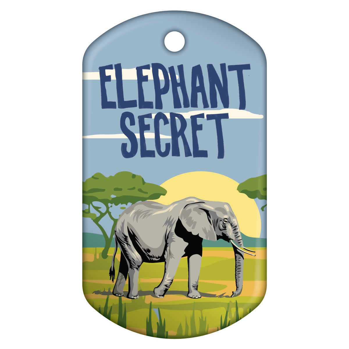 Dog Brag Tags - Elephant Secret