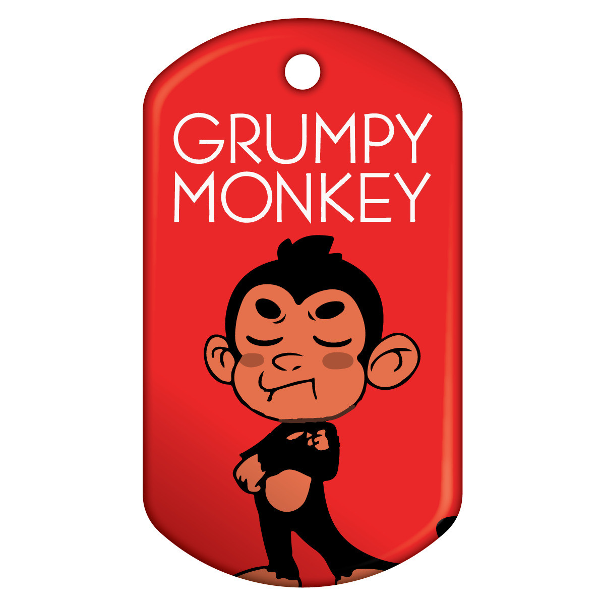 Dog Brag Tags - Grumpy Monkey