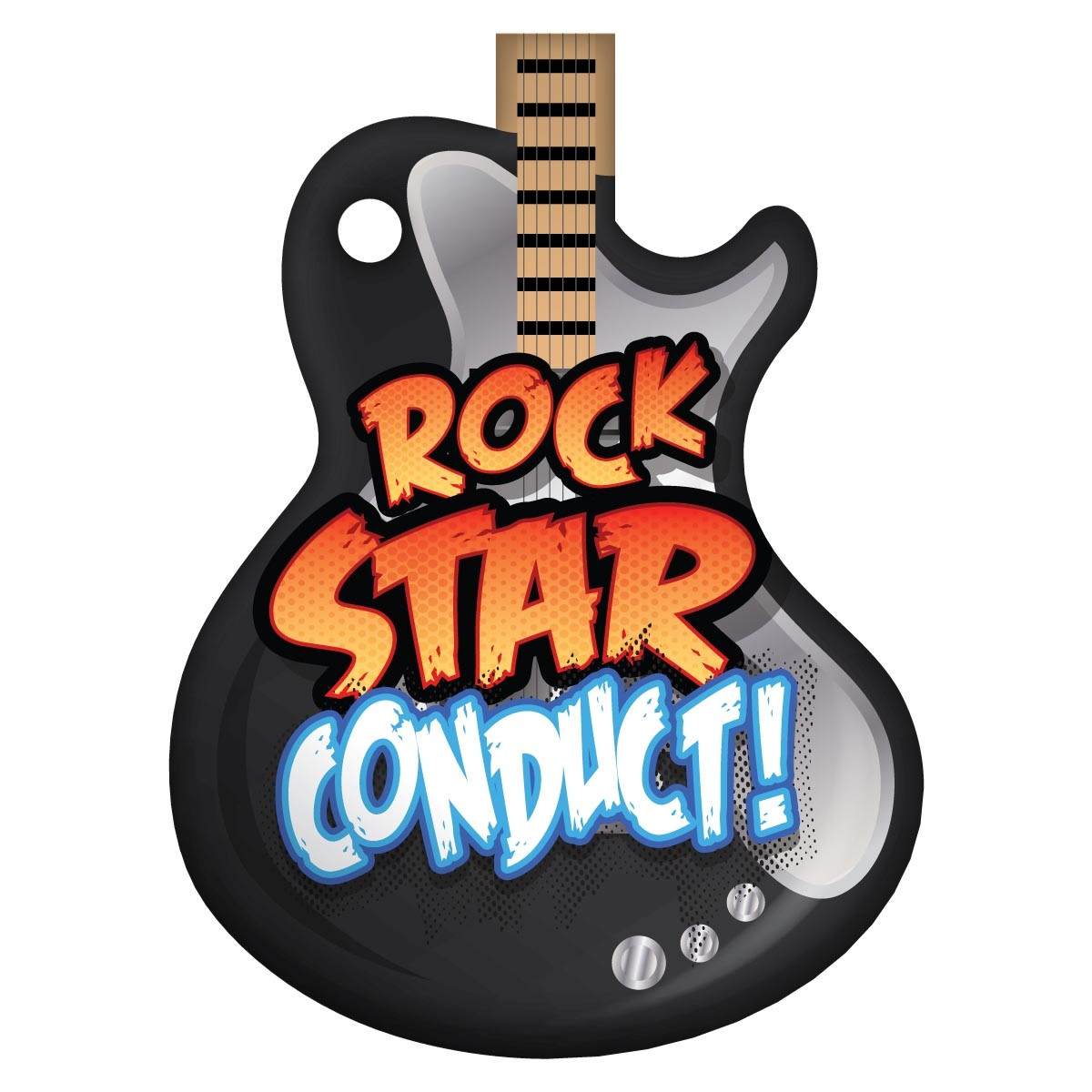 Guitar Brag Tags - Rock Star Conduct!