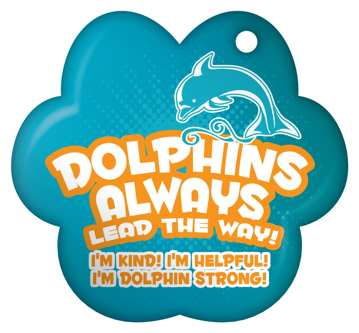 Paw Brag Tags - Dolphins Always Lead the Way