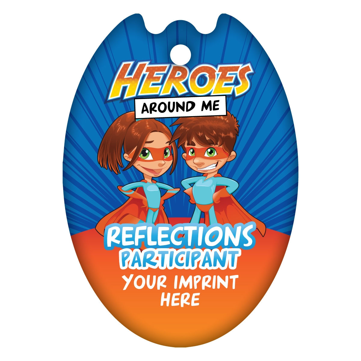 Custom Shield Brag Tag - Heroes Around Me, Reflections