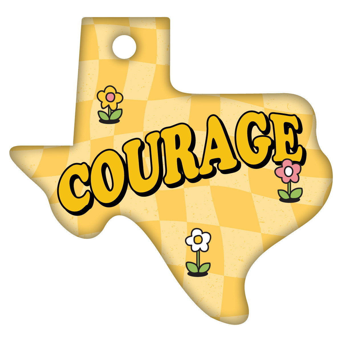 Texas Character Traits Brag Tags - Courage