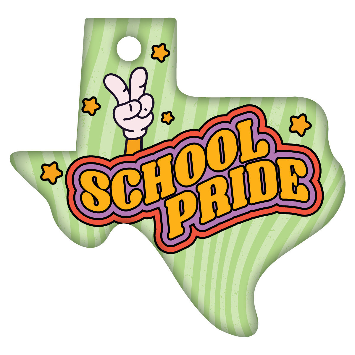 Texas Character Traits Brag Tags - School Pride