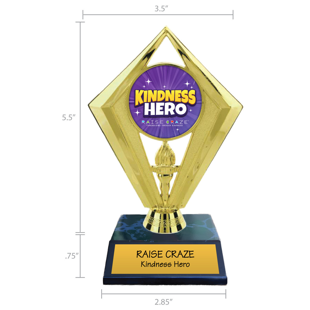 Raise Craze Trophy - Kindness Hero