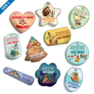 Collaborative Summer Library Program (CSLP) Brag Tag Value Pack - Adventure Begins at Your Library