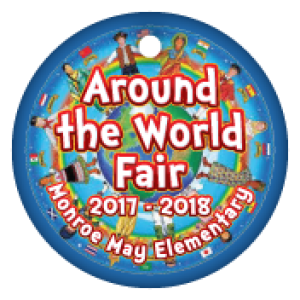 Custom Circle Brag Tag - Around the World Fair 2017-2018