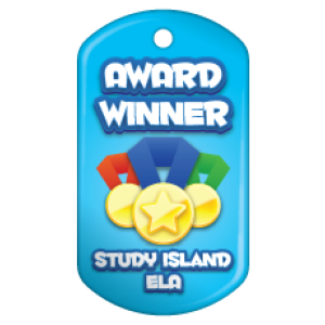 Custom Dog Brag Tag - Award Winner Study Island ELA