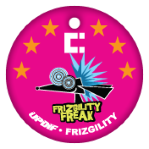 Custom Circle Brag Tag - Frizgility Freak