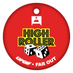 Custom Circle Brag Tag - High Roller UPDIF Far Out