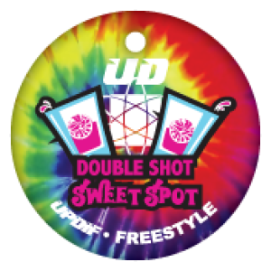 Custom Circle Brag Tag - Double Shot Sweet Spot UPDIF Freestyle