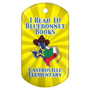 Custom Dog Brag Tag - I Read 10 Bluebonnet Books