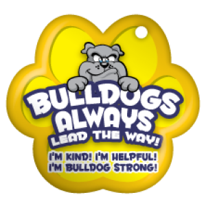 Custom Paw Brag Tag - Bulldogs Always Lead the Way!
