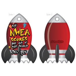 Custom Rocket Brag Tag - NWEA