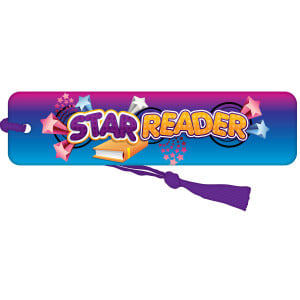 Bookmark with Purple Tassel - Star Reader