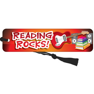 Bookmark with Black Tassel - Reading Rocks