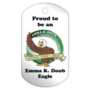 Custom Dog Brag Tag - Proud To Be An Eagle