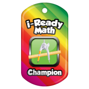 Custom Dog Brag Tag - i-Ready Math Champion