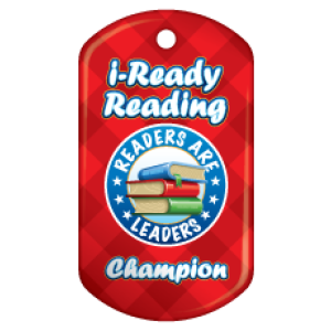 Custom Dog Brag Tag - i-Ready Reading Champion