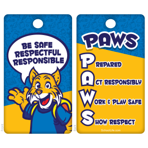 Badge Tag - PAWS (Tiger)