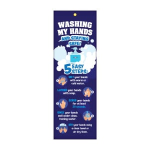 Classroom Door Banners (1' x 3') - Washing My Hands and Staying Safe