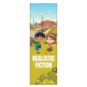 Classroom Door Banners (1' x 3') - Realistic Fiction