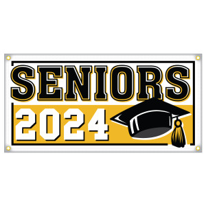 Hem & Grommet Digital (2' x 4') Banner - Seniors 2024