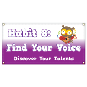 Hem & Grommet Digital 2' x 4' Banner - Habit 8: Find Your Voice
