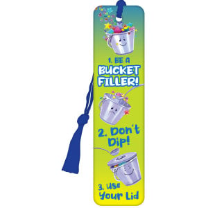 Bookmark with Blue Tassel - Bucket Filling Steps 