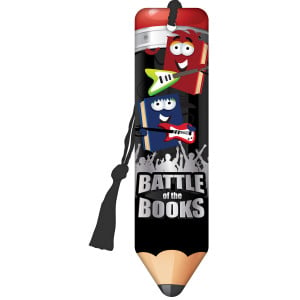 Pencil Bookmark with Black Tassel - Battle of the Books