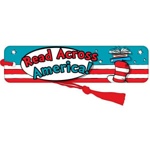Bookmark with Red Tassel - Read Across America (Stripes)