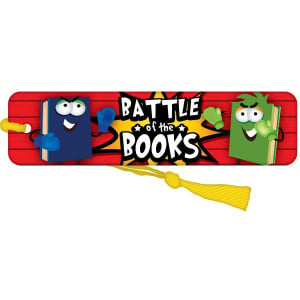 Bookmark with Yellow Tassel - Battle Of The Books (Boxing)