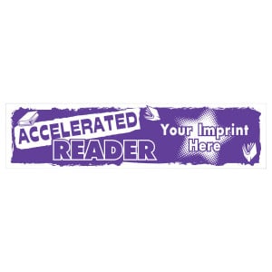 Custom One-Color Bumper Sticker Decal - Accelerated Reader