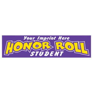Custom Two-Color Bumper Sticker Decal - Honor Roll