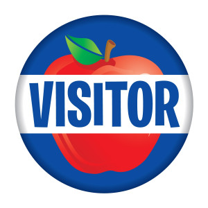 Metal Button - Visitor (Apple)