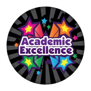 Metal Button - Academic Excellence