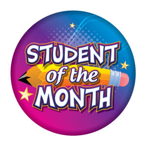 Metal Button - Student of the Month (Pencil)