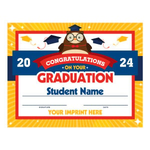 Custom 8.5" x 11" Certificate - Congratulations on your Graduation