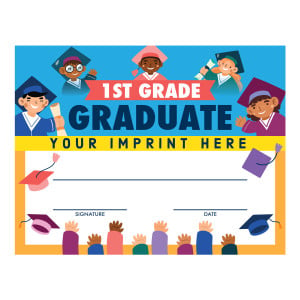 Custom 8.5" x 11" Certificate - 1st Grade Graduate