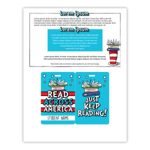 Easy Peel Badge - Read Across America