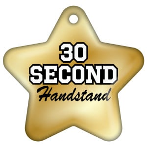 Custom Double Sided Star Brag Tag - 30 Second Handstand