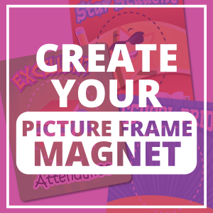 Custom Picture Frame Magnet- School