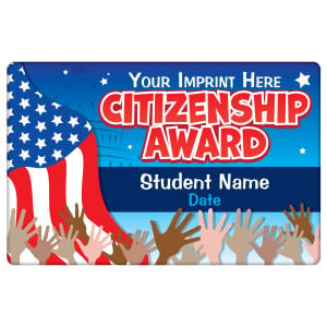 Custom Magnetic Plaque - Citizenship Award (Hands)