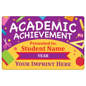 Custom Magnetic Plaque - Academic Achievement (School)
