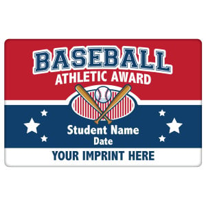 Custom Magnetic Plaque - Baseball Athletic Award