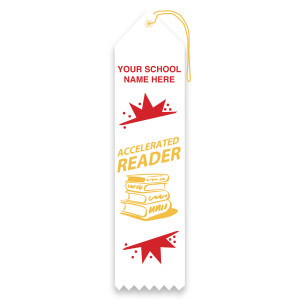 Imprinted Carded Ribbon - Accelerated Reader