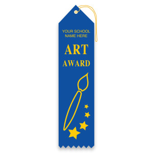 Imprinted Carded Ribbon - Art Award